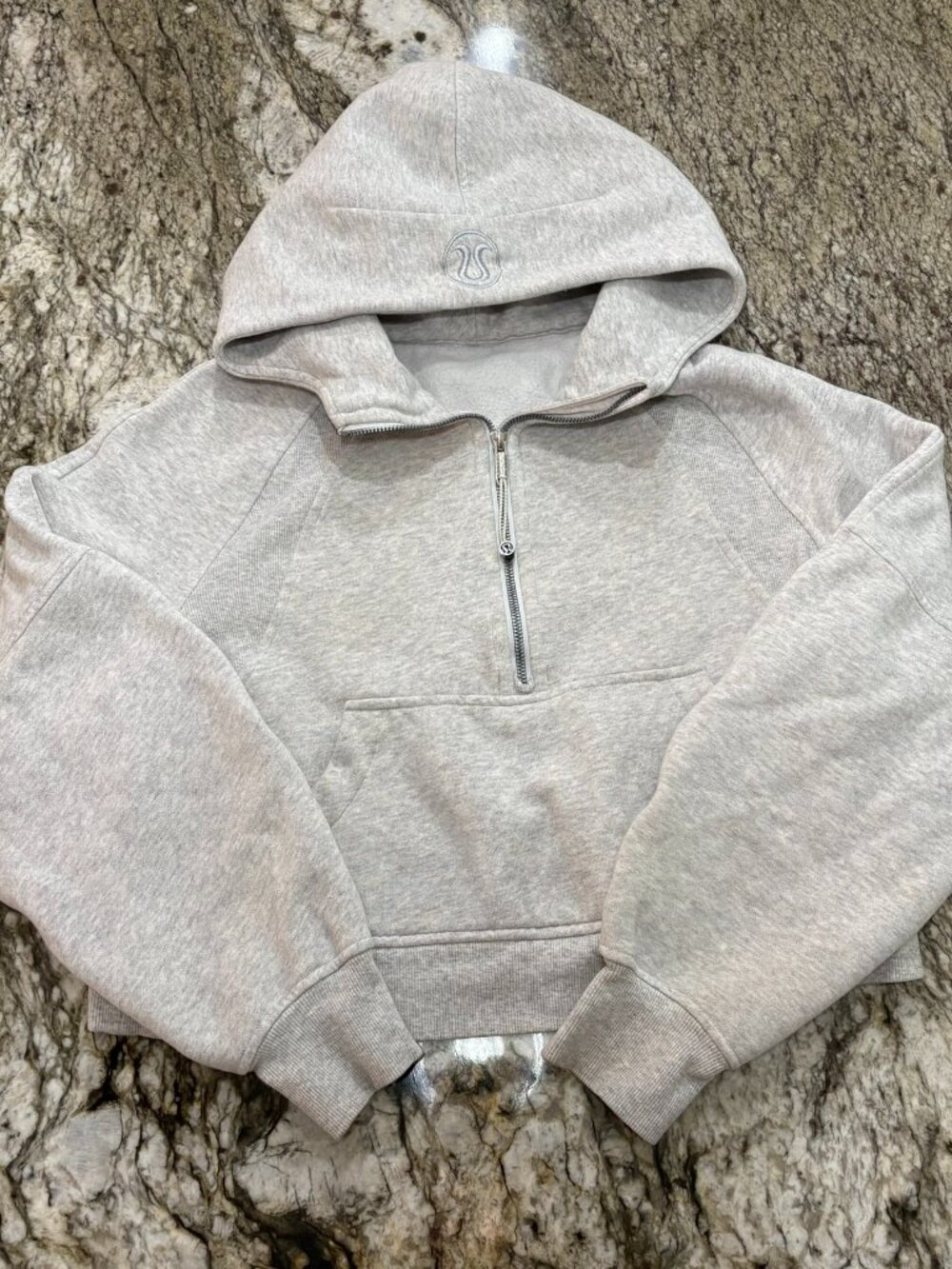 Lululemon Cropped 1/2 Zip Scuba Hoodie